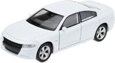 Modelauto Dodge Charger 2016 wit 1:34