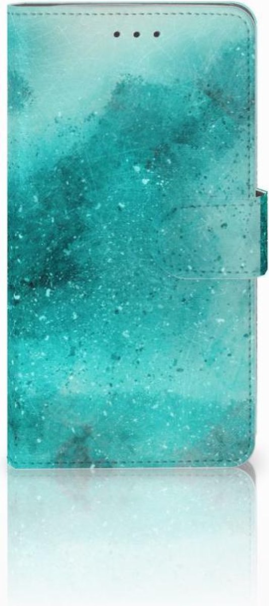 Hoesje Samsung Galaxy J7 2016 Painting Blue