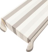 Gecoat tafellinnen Pronto Natural -  140 x 100 cm - Beige tafellaken - Tafelkleed plastic - Voor buiten en binnen - Verschillende maten - Geleverd in een koker