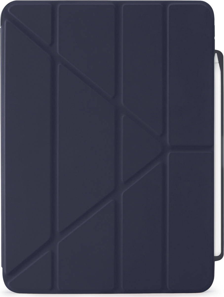 Pipetto Origami No3 Pencil Case voor de iPad Air 11 inch (2025) M3 / (2024) M2 / Air 5 (2022) / Air 4 (2020) - Blauw
