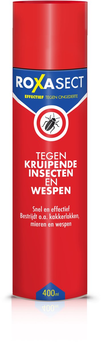 Roxasect Spray tegen Kruipende Insecten en Wespen - Insectenspray - Ongediertebestrijding - Insecten Spray - 400 ml
