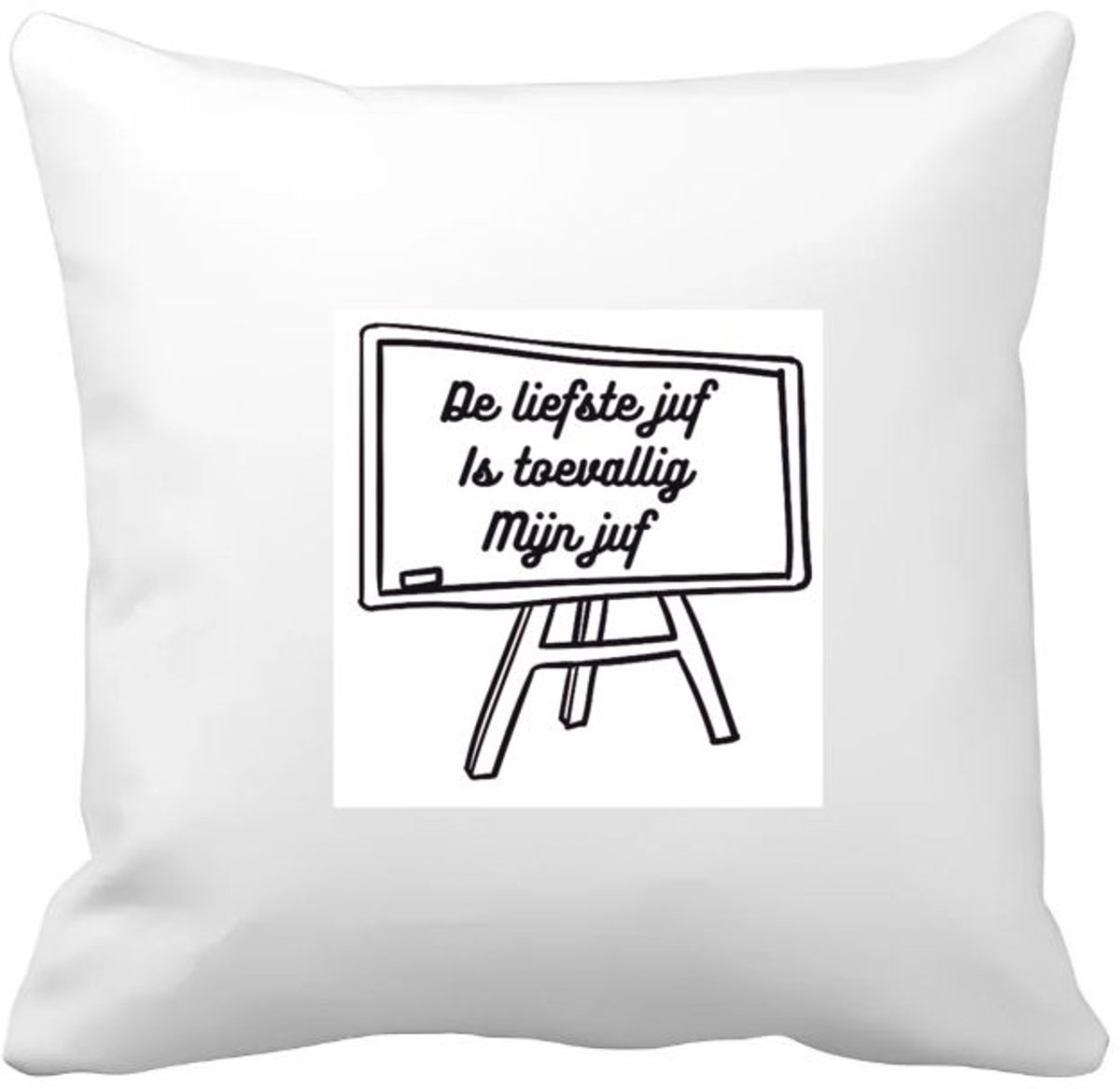 Akyol de liefste juf is toevallig mijn juf Kussen hoes - Juf - juf - leraar - 40 bij 40 cm Multicolor