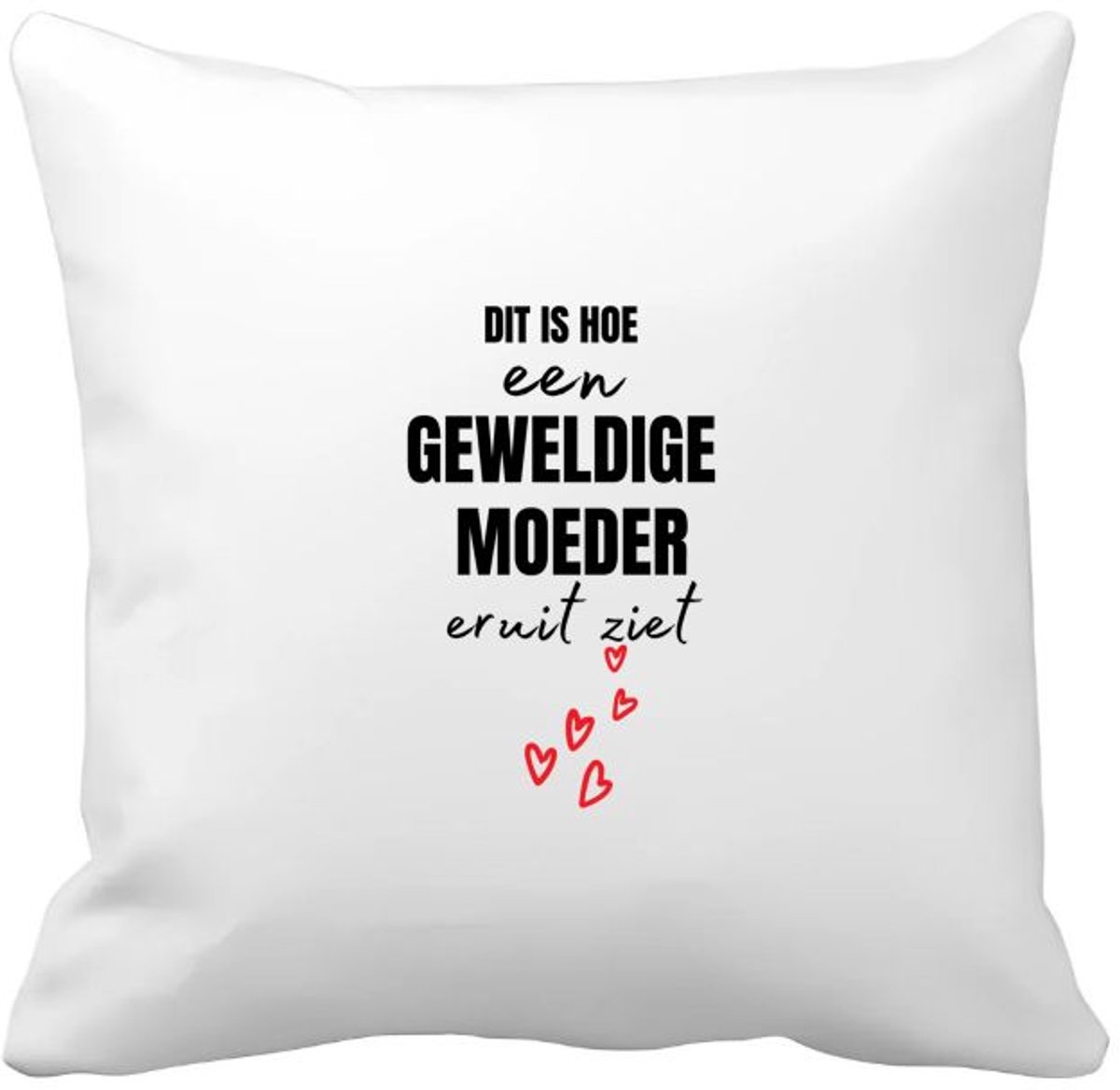 Akyol dit is hoe een geweldige moeder eruit ziet Kussen hoes - Moeder - mama - moederdag - cadeau - verjaardag - geweldige - 40 bij 40 cm Multicolor