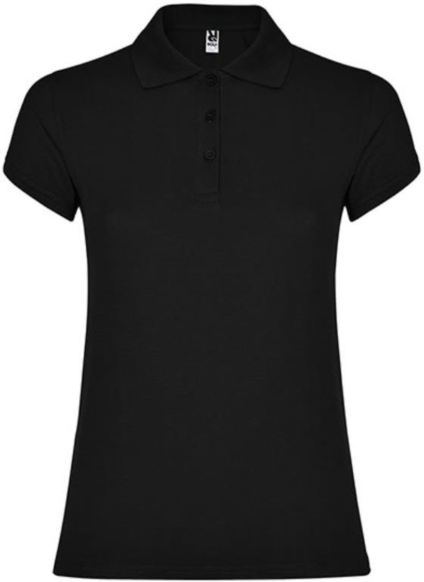 Roly - Star Dames Polo - Black 02 maat L