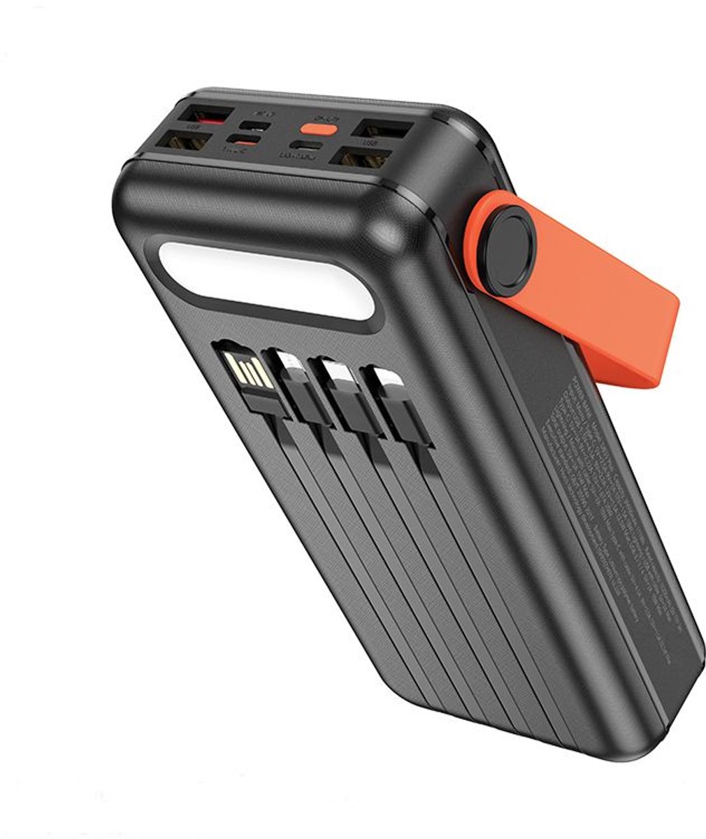 Hoco Solar Powerbank 30.000mAh met Snellader en Zaklamp - afbeelding 2