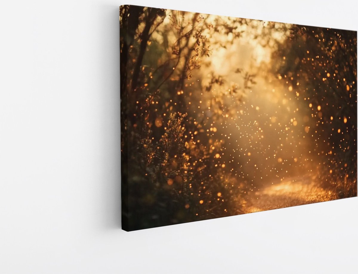 Saammp Canvas Schilderij - Natuur - landschap - 100x75 - Foto op canvas - Wanddecoratie - Muurdecoratie Woonkamer - Slaapkamer decoratie - Canvas Print Multicolor