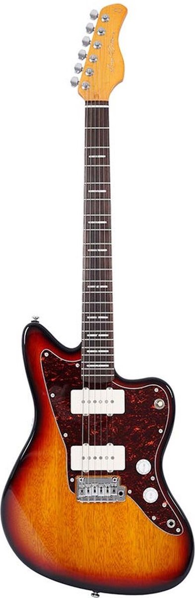 Sire Guitars J3/3TS Mahonie elektrische gitaar J-stijl, 3-tone sunburst