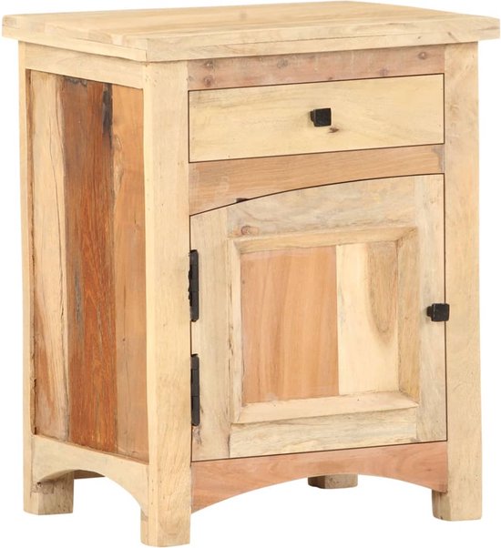 Table de chevet vidaXL - Bois de récupération Massief - 40 x 30 x 50 cm Table de chevet - Massief Hout - Meubles Vintage - Style industriel - Meubles de chambre