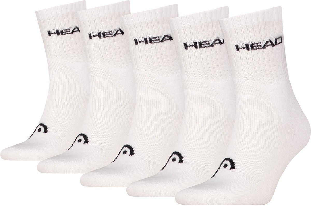 HEAD unisex 5P halfhoge sokken elements Wit