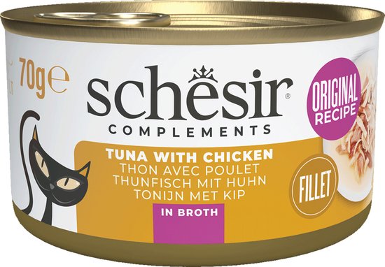 Schesir Tonijn & Kip - Kat - Natvoer - 1 x 70 gr