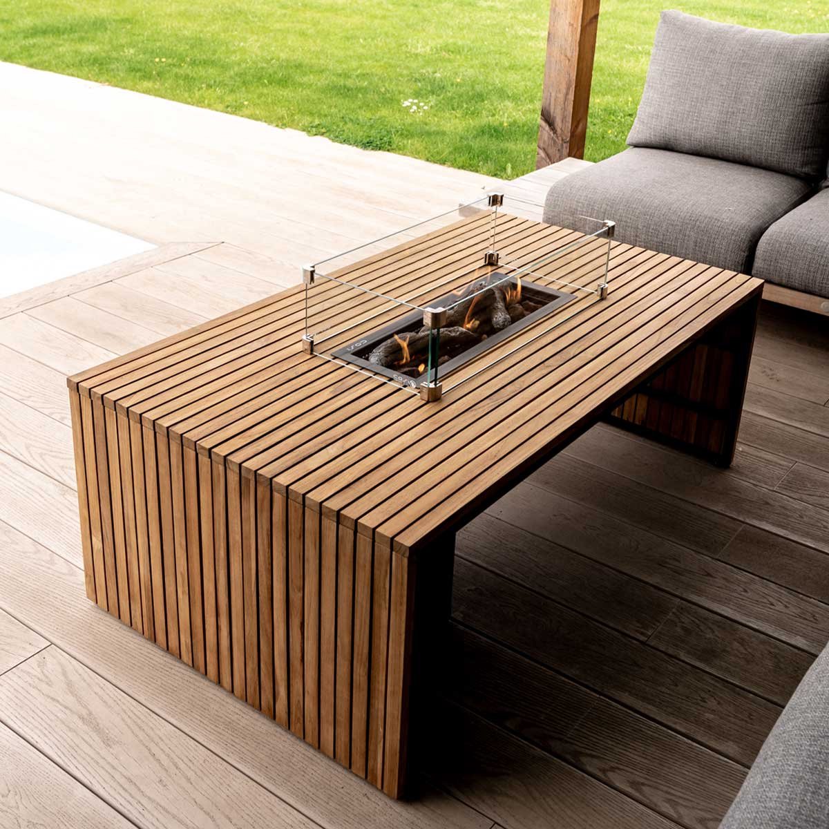 Cosi Cosibridge 140 - Fire Table - Teak