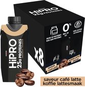 Danone HiPRO Eiwitshake – Koffie / Café Latte – 25g Proteïne – 8 x 330ml – Lactosevrij
