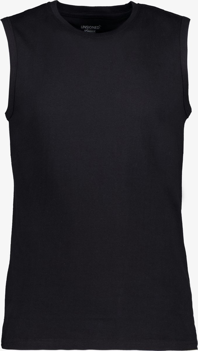 Unsigned heren singlet zwart - Maat S