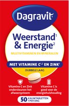 Dagravit Totaal 30 Weerstand & Energie Multivitaminen - Vitamine C, selenium en zink ondersteunen het immuunsysteem - 50 kauwtabletten
