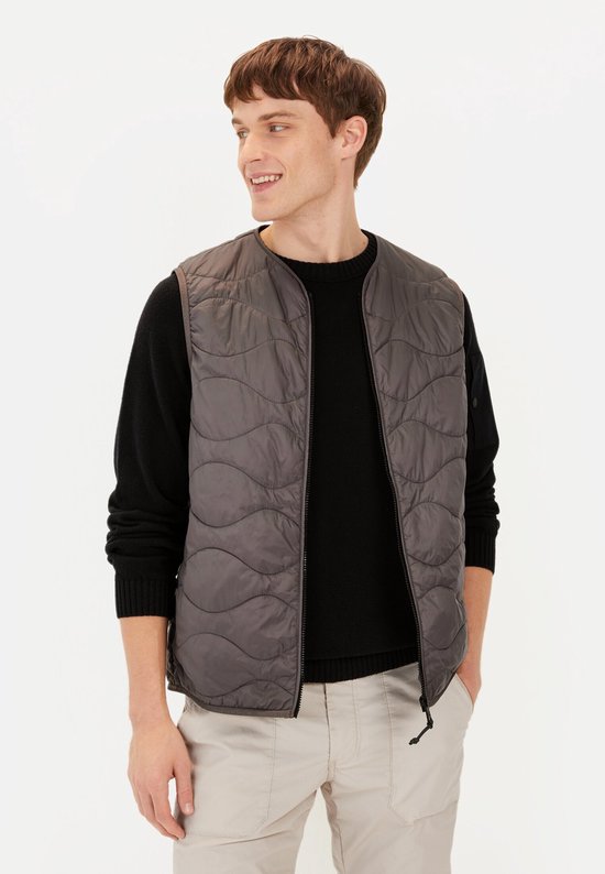 Camel Active bodywarmer donkerblauw effen | Spierings Herenmode