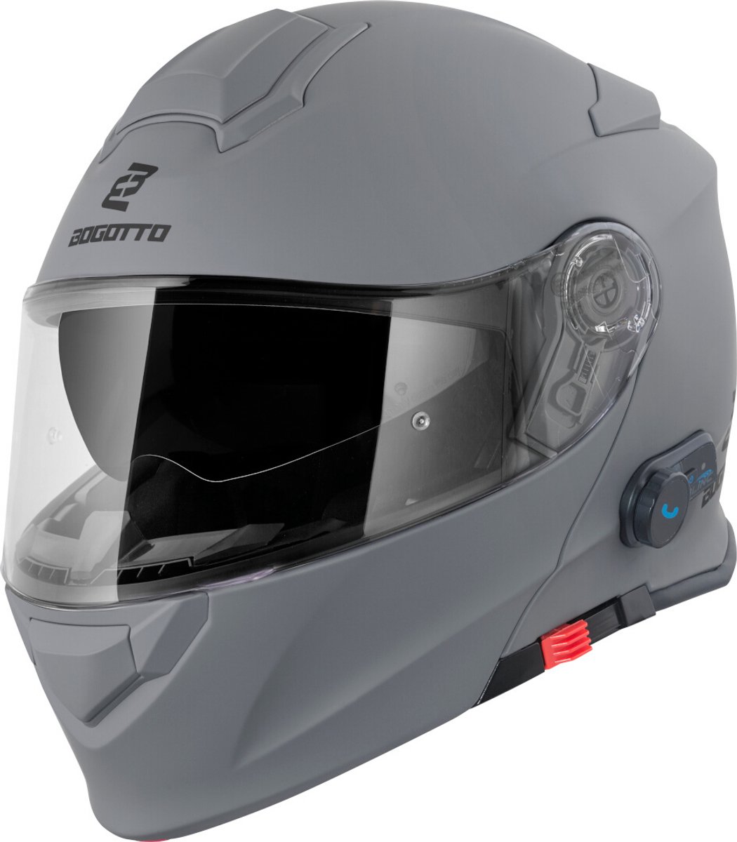 Bogotto H271 BT Bluetooth Helm Grijs - Maat XS - Helm