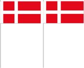 10 drapeaux agitant le Danemark 12 x 24 cm