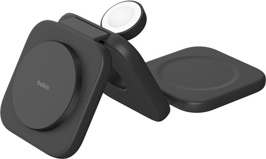Belkin 3-in-1 Draadloos Reislaadstation – Qi2 15W – Magsafe compatibel