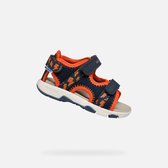 GEOX SANDAAL MULTY PEUTERJONGENS Sandalen - MARINEBLAUW/ORANJE - Maat 26