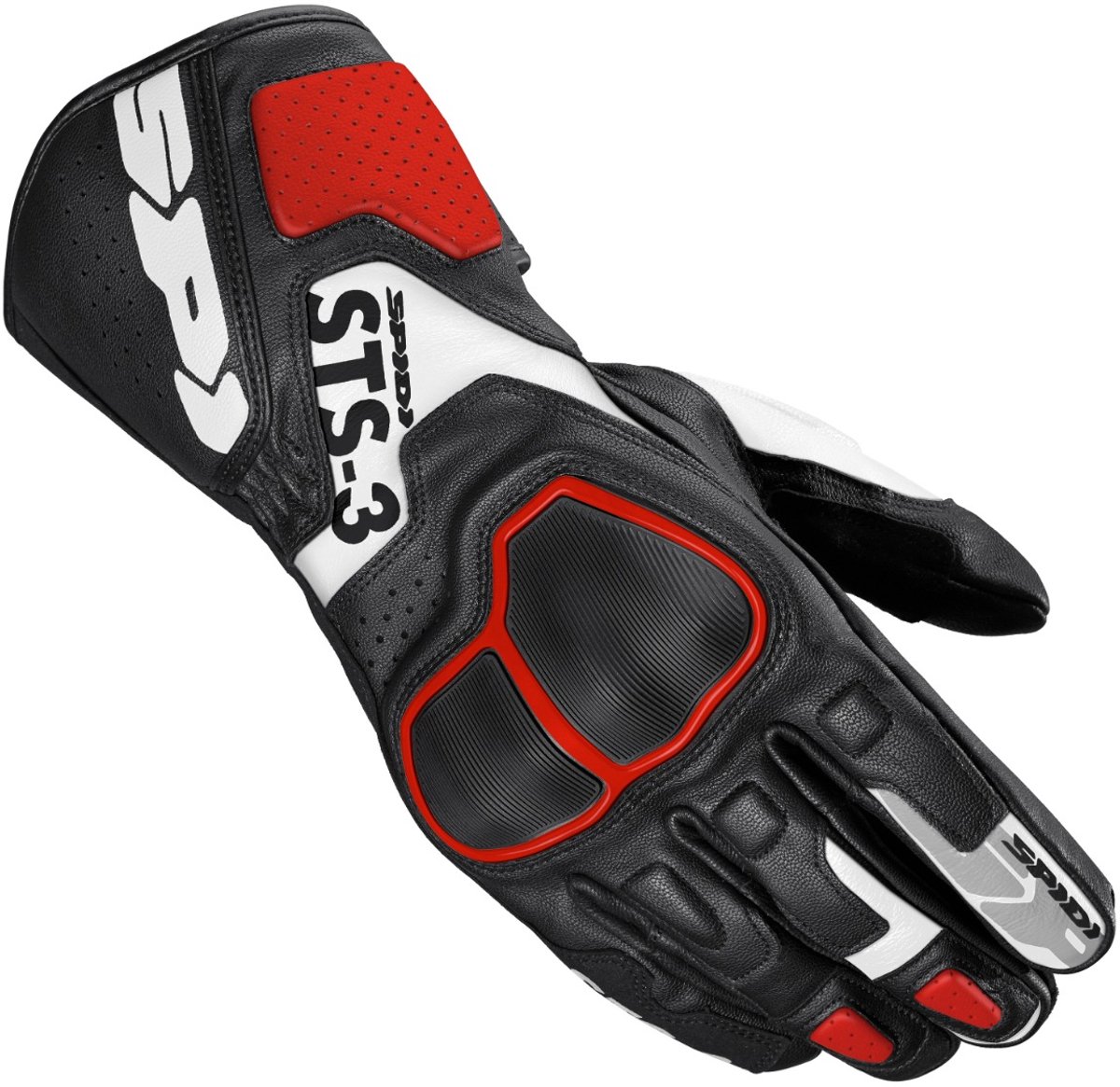 Spidi Sts-3 Red Motorcycle Gloves L - Maat L - Handschoen