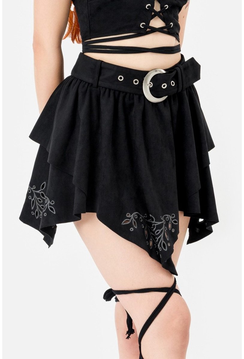 Restyle - Persiphone Korte rok - XS - Zwart