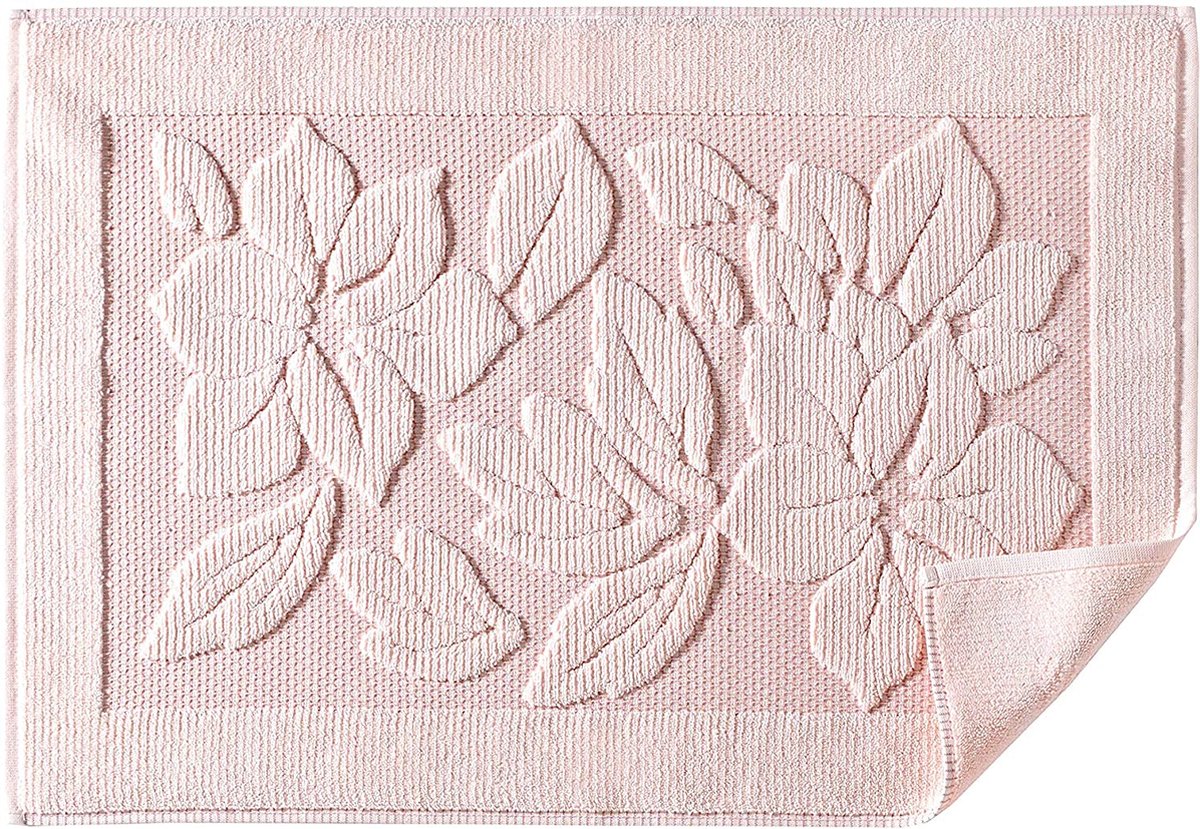 La'Moussawi ® Roze Badmat van Hoogwaardige Kwaliteit voor Badkamergebruik, 100% Katoen, Wasbaar en