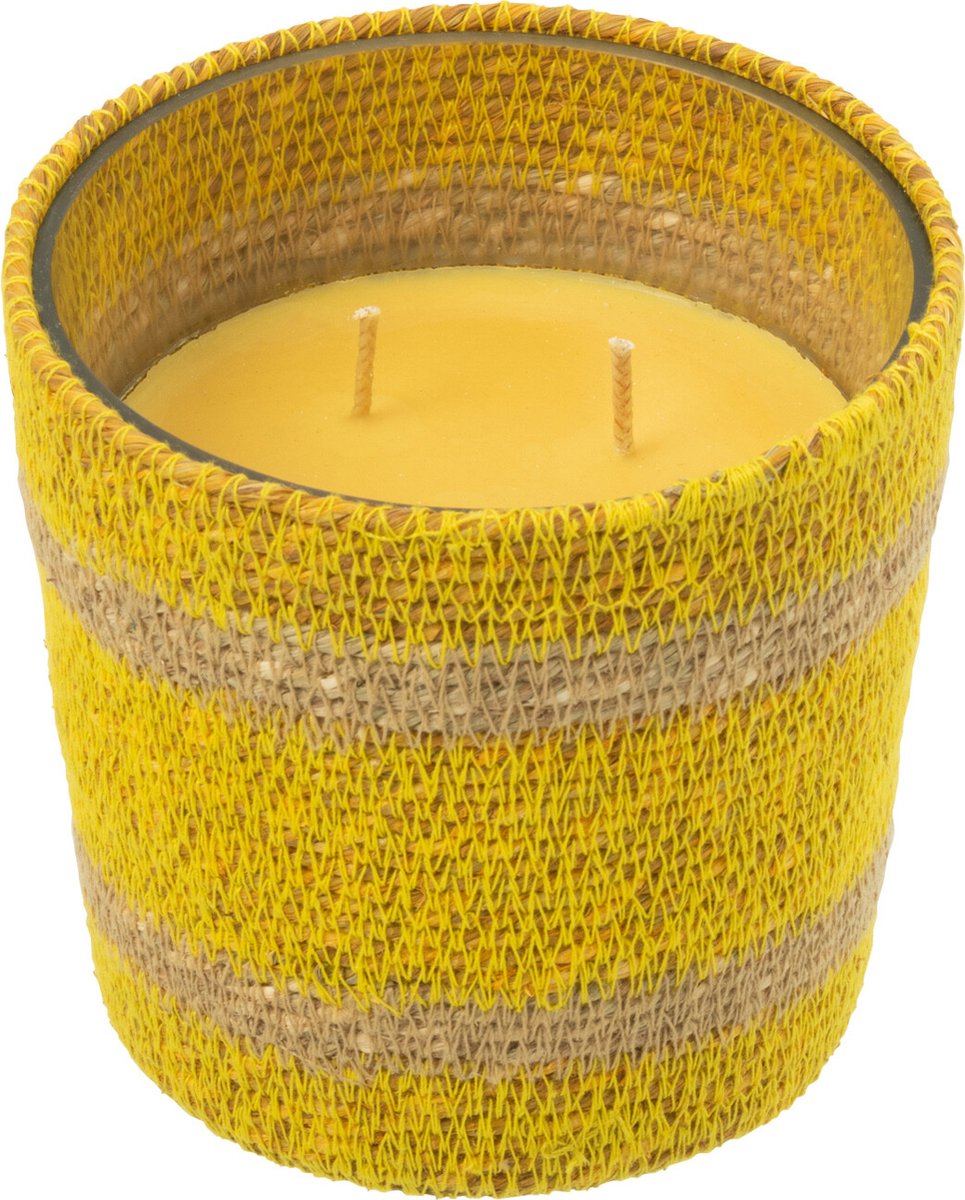 J-Line geurkaars Mand - geel - small - 45U