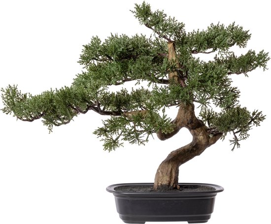 Pin bonsaï artificiel - 40 cm - Plantes artificielles pour l'intérieur - Faux pin bonsaï - Plante artificielle Bonsaï pin