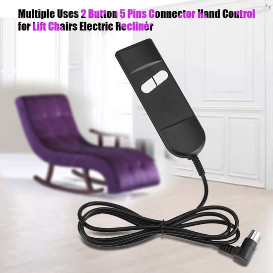 Handmatige Bediening 2-knops Fauteuil Afstandsbediening Elektrische Stoelschakelaar Voor Liftstoel Elektrische Bank Fauteuil Mishan