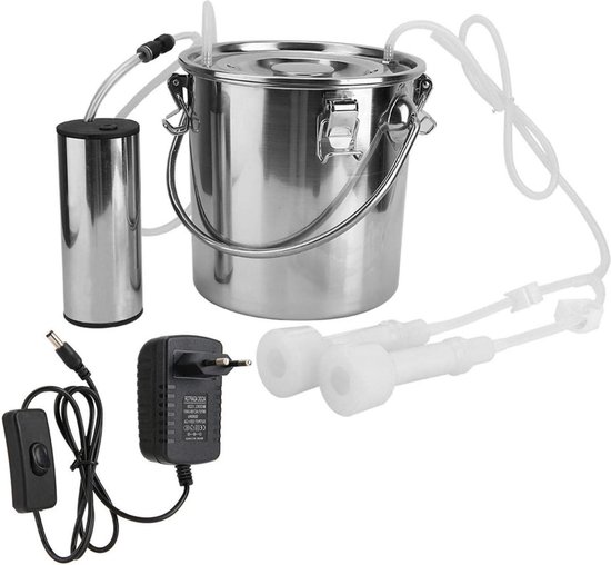 Draagbare Melker Kit Elektrische Melkmachine 5L Draagbare Geit Melkmachine Melkmachine Met Vacuüm Pulspomp Voor Geit Koe (voor Koe Geiten Melkmachine 5 Liter