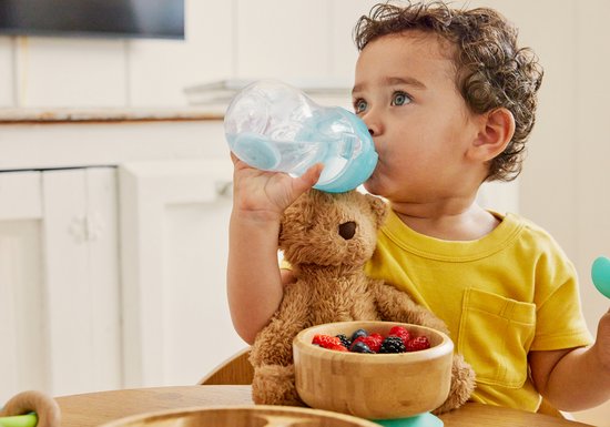 Munchkin Tip & Sip Antilek Rietjesbeker - Vaatwasserbestendig - Vanaf 12 maanden - 296ml - Blauw van Munchkin — afbeelding 5