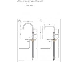 Quooker Fusion Square Zwart met PRO3 Boiler + CUBE
