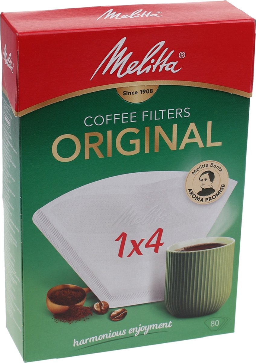 Melitta Koffiefilters 1x4 80 stuks Wit