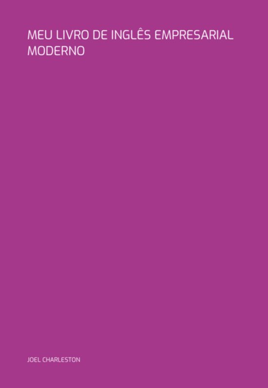 Meu Livro De Inglês Empresarial Moderno - cover
