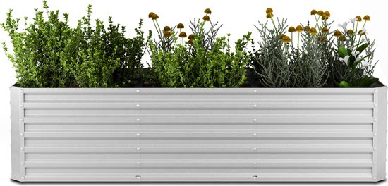 Lit surélevé High Grow Straight | 1 440 L | ergonomique | imperméabiliser | structure du sol ouverte