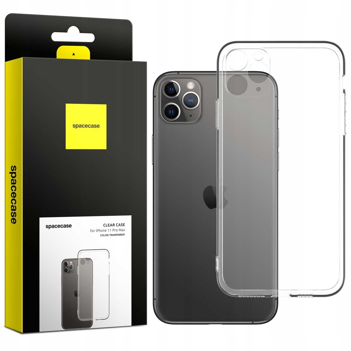 Spacecase Clear Case Voor Iphone 11 Pro Max, Transparant, Beschermend