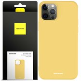 Spacecase Siliconen Hoesje Voor Iphone 13 Pro Max Geel