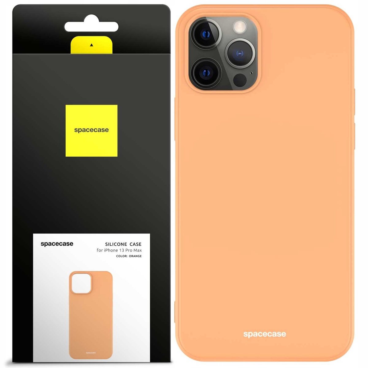 Spacecase Siliconen Hoesje Voor Iphone 13 Pro Max Oranje