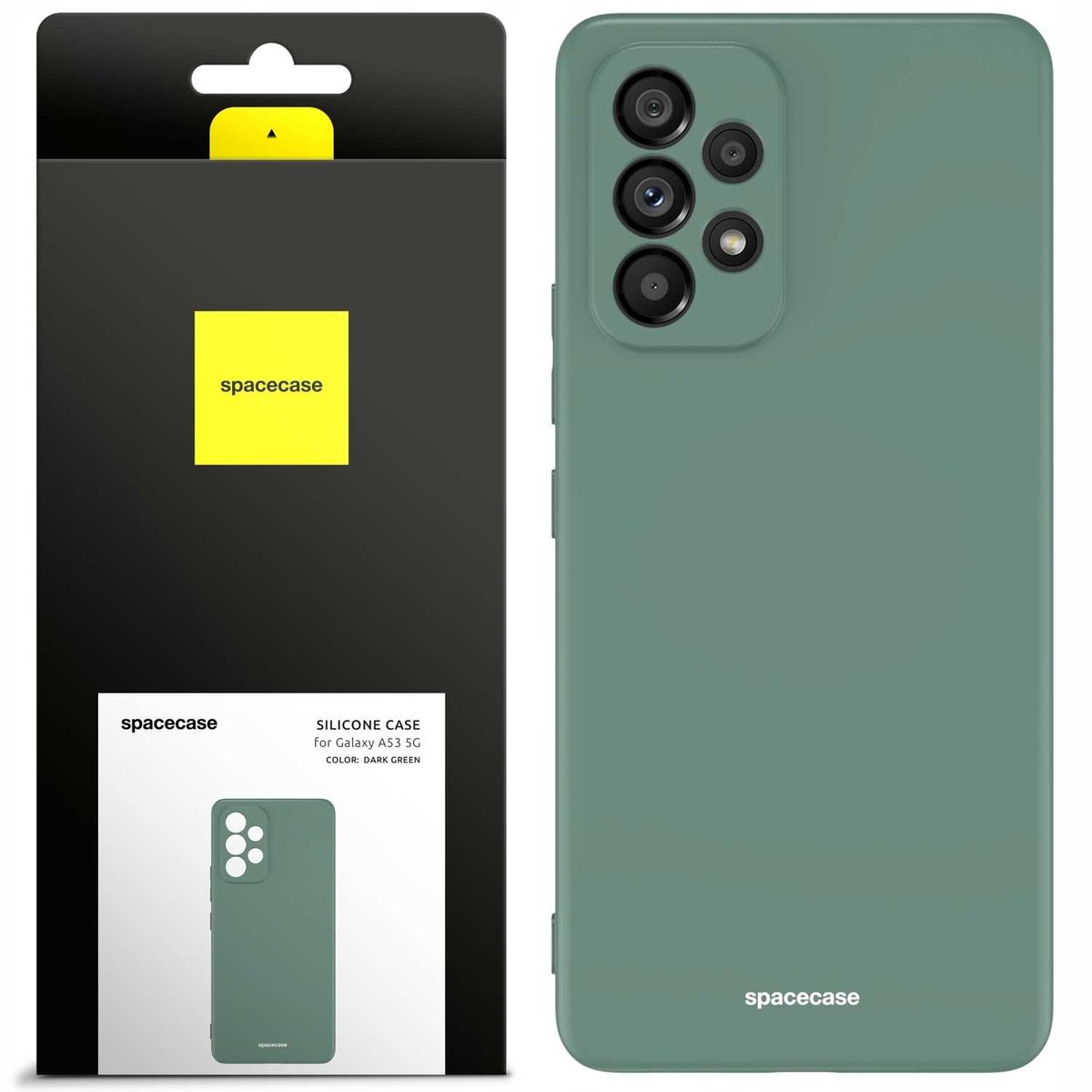 Spacecase Siliconen Case Cover Voor Samsung Galaxy A53 5G Groen