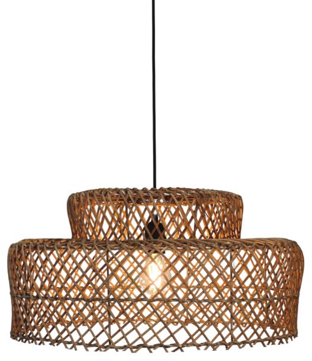 Ronde Rotan hanglamp Isla -Ø50cm- 4Shine