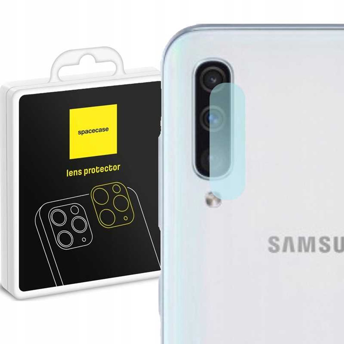 Spacecase Cameraglas Van Gehard Glas Voor Samsung Galaxy A50 Bescherming