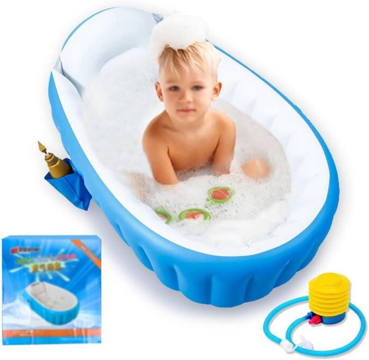 Opblaasbaar babybad voor kinderen - Antislip en opvouwbaar zomerzwembad