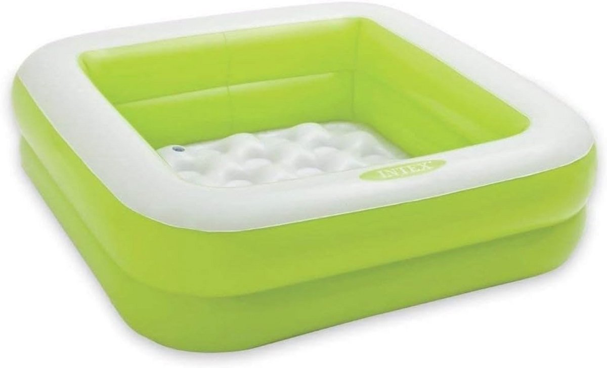 Opblaasbaar vierkant peuterbad 86x86x25 cm - ideaal voor kinderen van 1-3 jaar