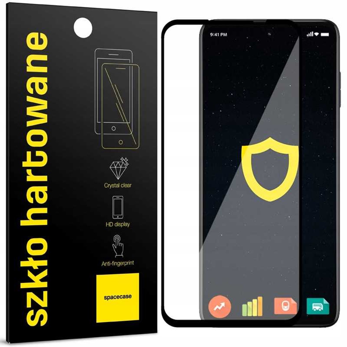 Spacecase 5D Gehard Glas Voor Motorola Moto G73 5G Schermbescherming