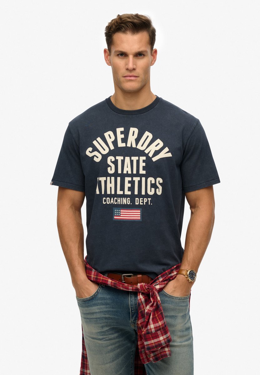 Superdry Vintage Logo Tokyo Shirt Heren Blauw