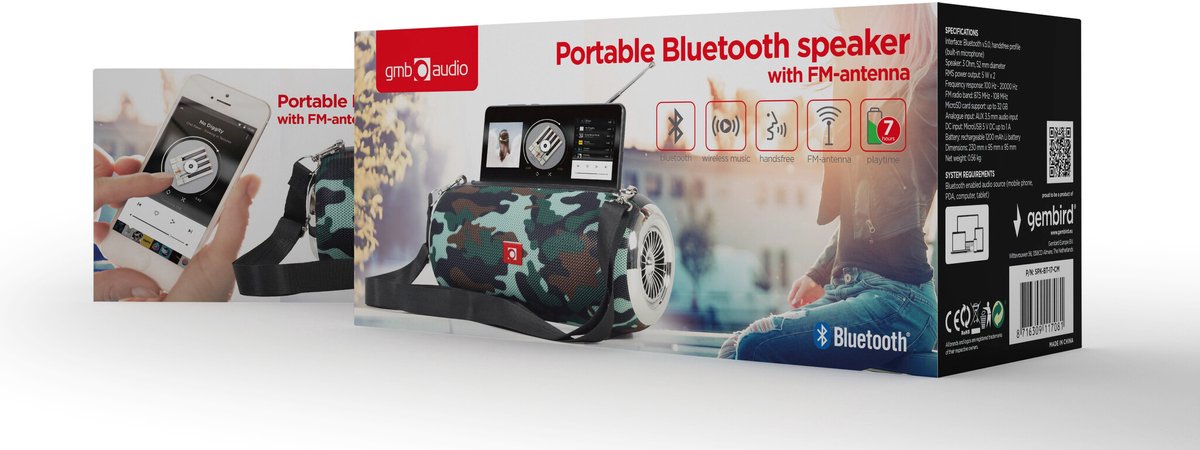 Bluetooth speaker met FM radio