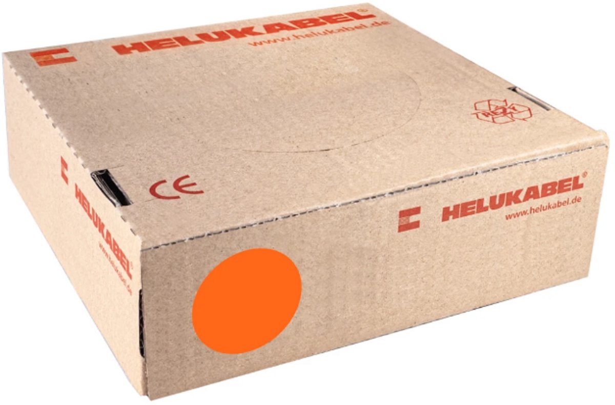 Montagedraad VDS 1.5mm² (H07V-K) 70° oranje - per rol 100 meter (29142)