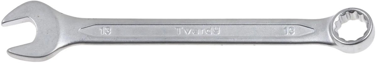 Tvardy Combinatiesleutel - Koud Gesmeed Staal - 15° Hoek - 15 mm - Mat Satin