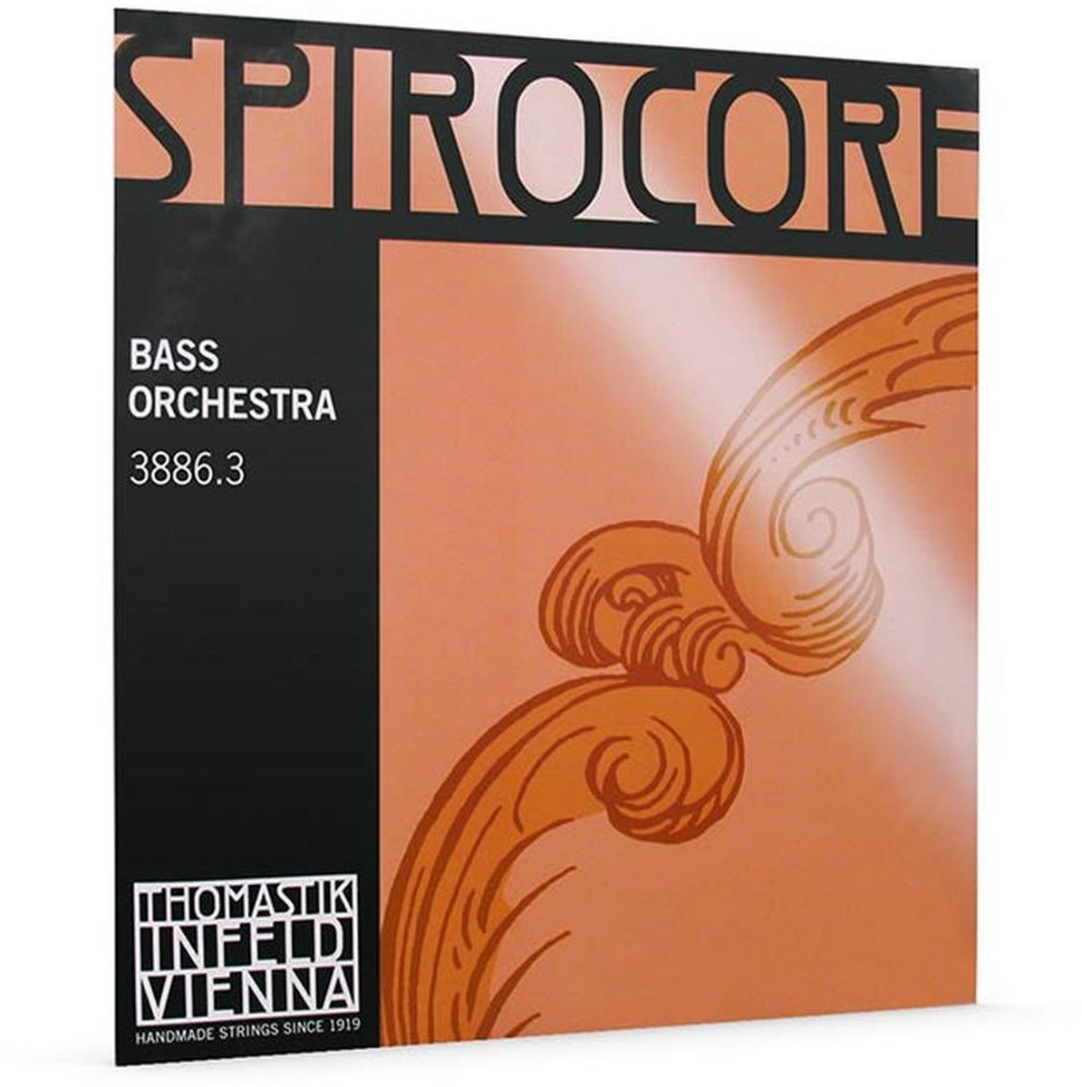 Thomastik Infeld THS-3886-3 double bass string B-3 solo 3/4 (string lenth 106cm), spiral core, chrome