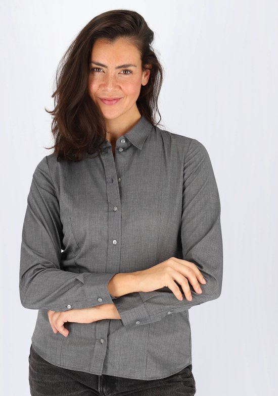 Seidensticker chemisier femme coupe classique - gris - Taille : 48